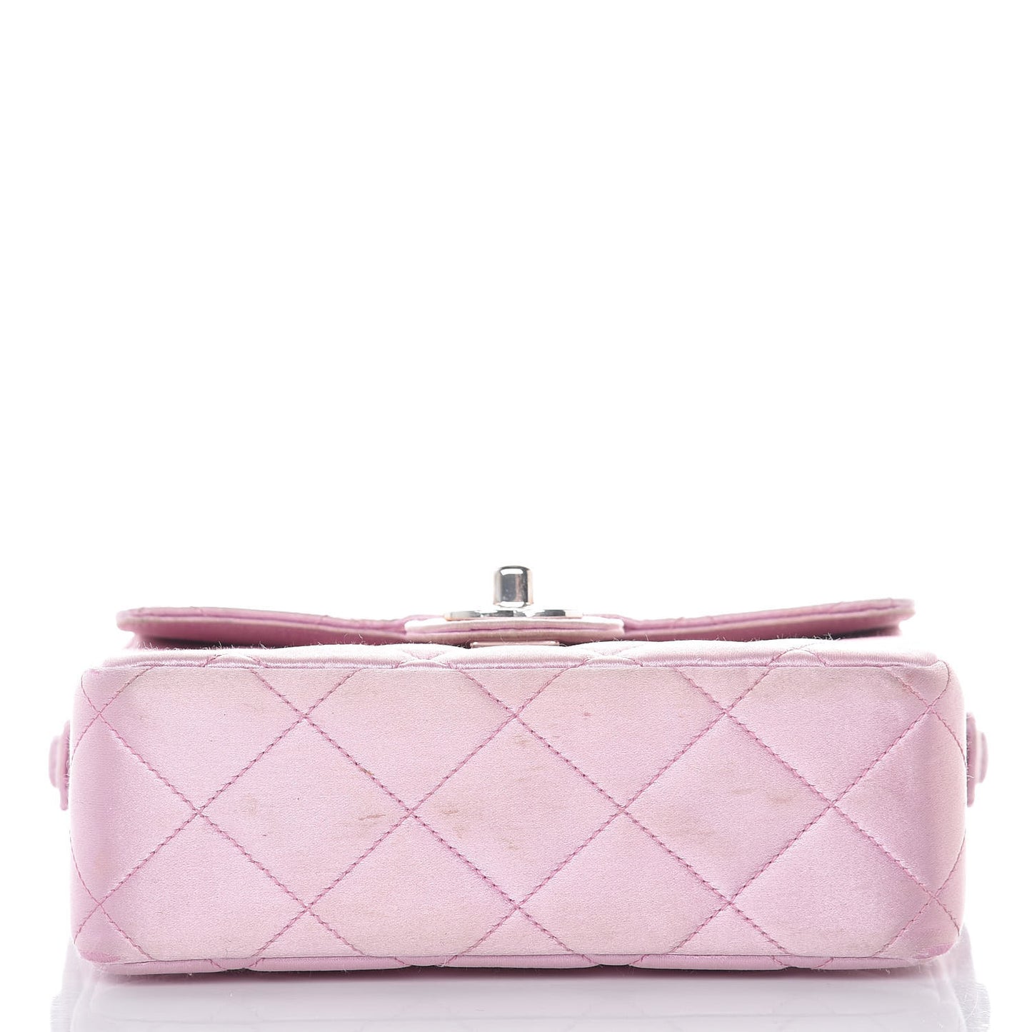 Satin Quilted Evening Bag Pink