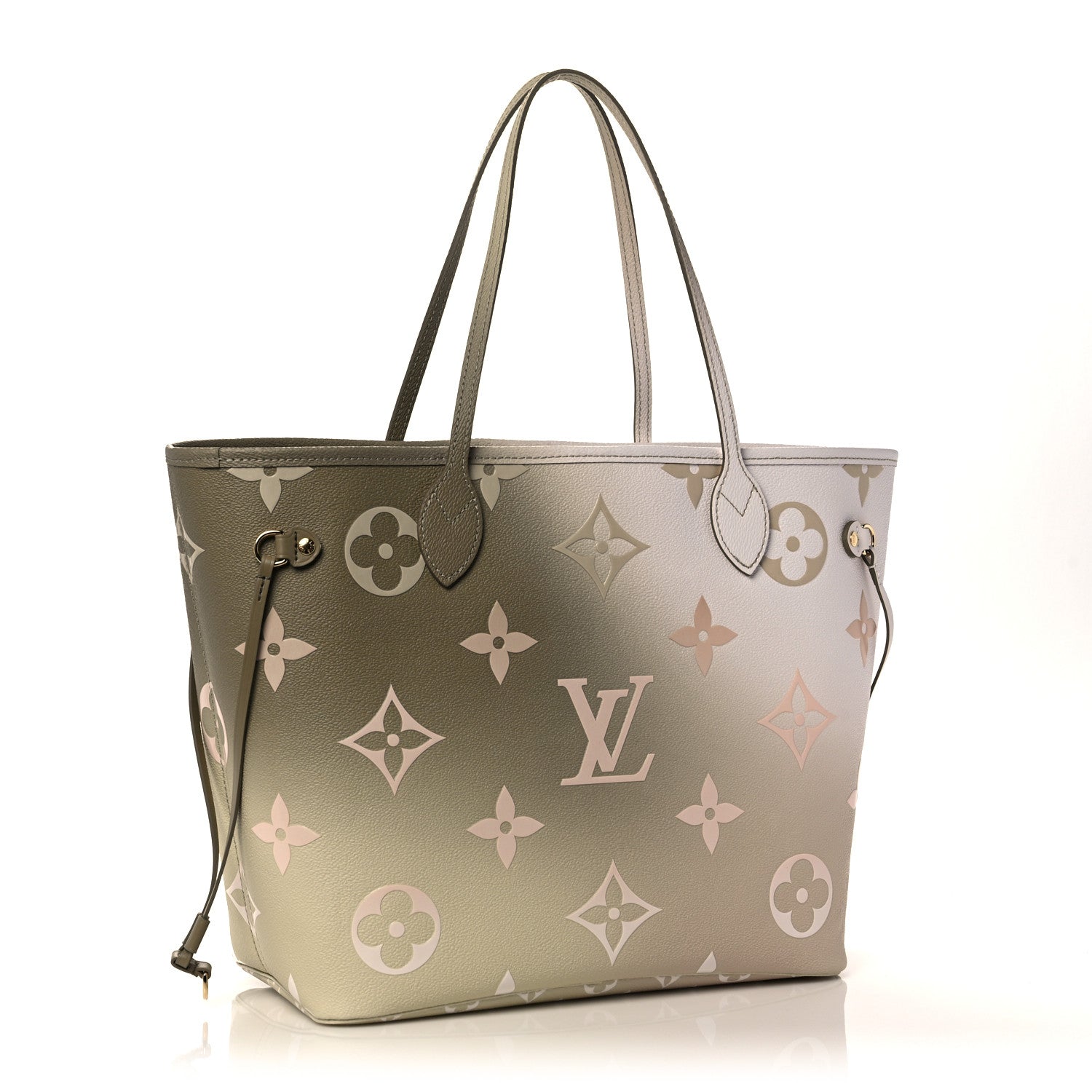 Louis Vuitton Monogram Giant Spring In The City Neverfull MM Sunset Kaki 3 of 9