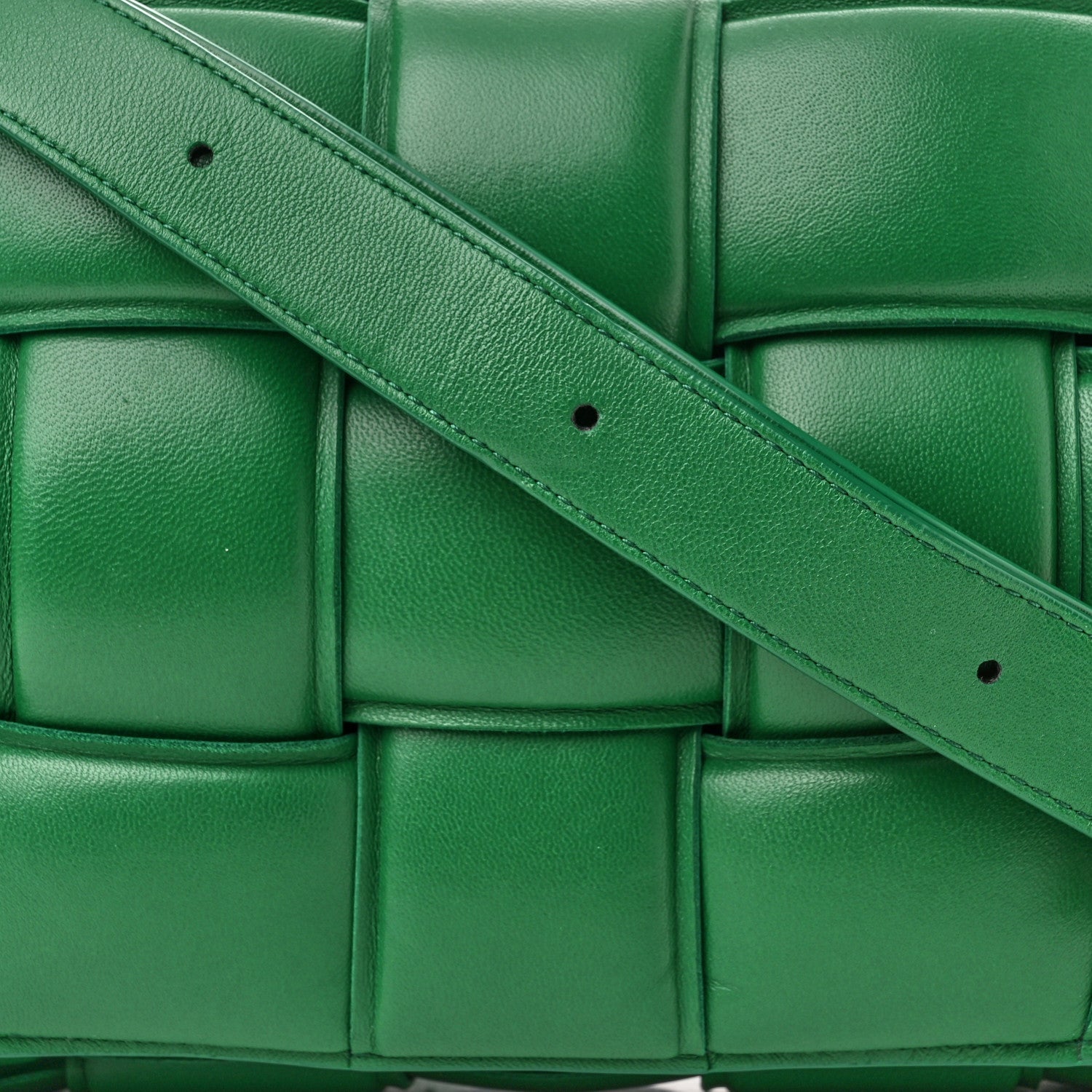 Bottega Veneta Nappa Maxi Intreccio Padded Cassette Crossbody Bag Racing Green 7 of 11