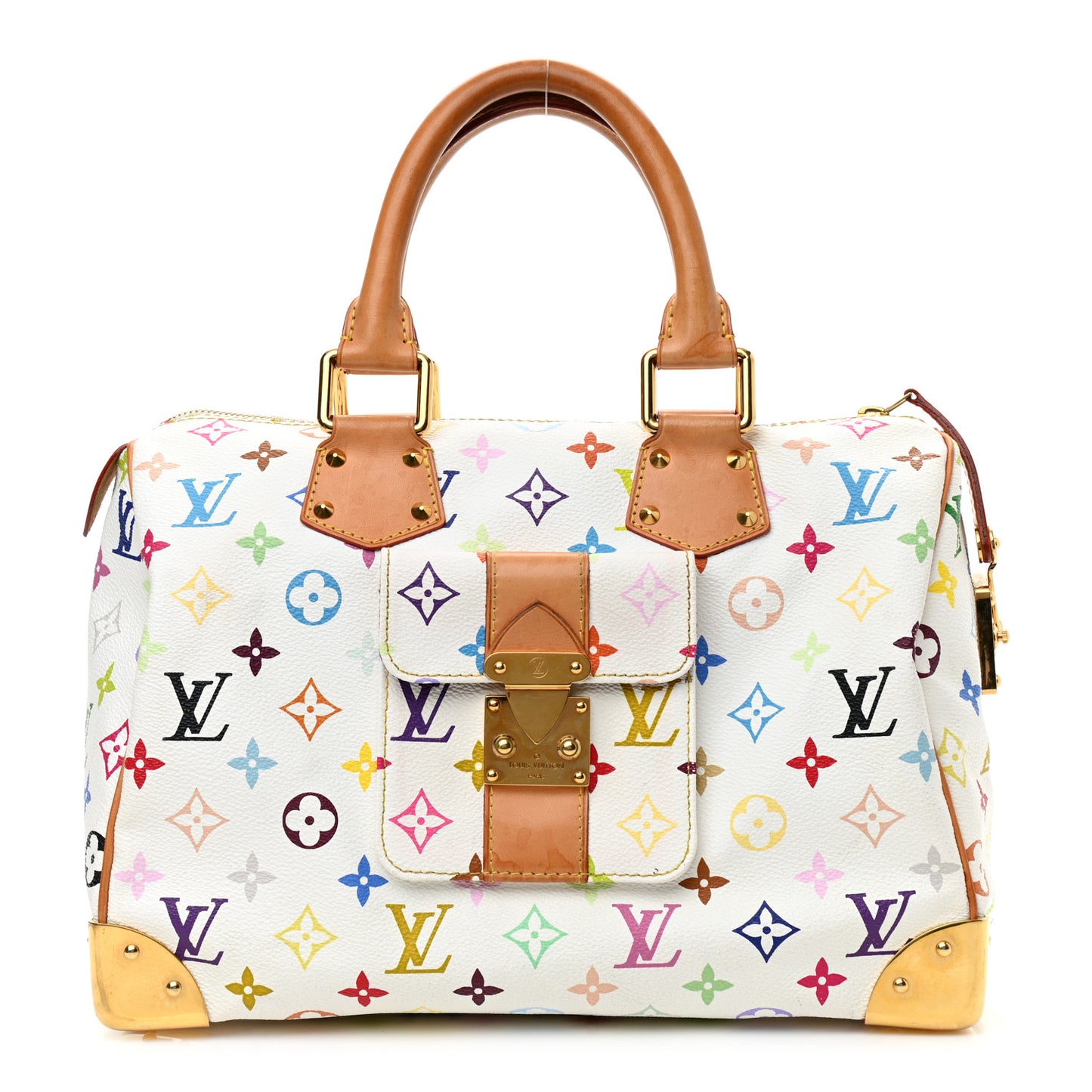 Monogram Multicolor Speedy 30 White