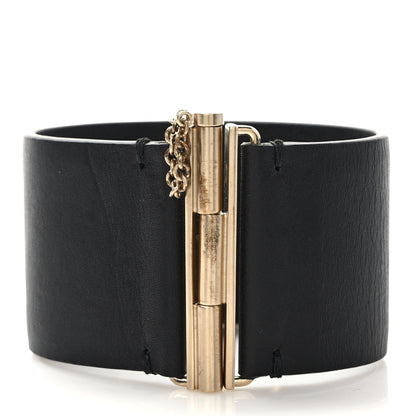 Chanel Calfskin CC Wide Cuff M Black 2 of 4