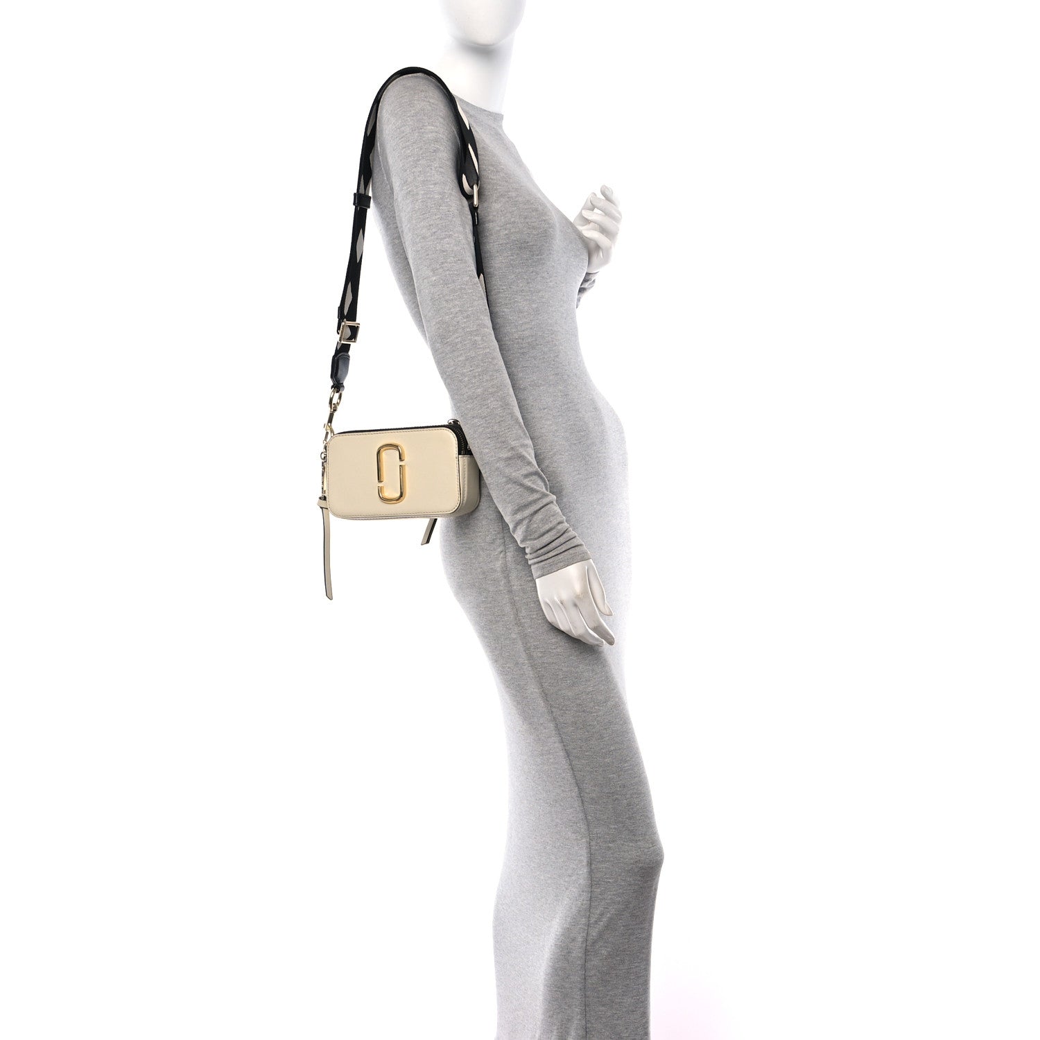 Marc Jacobs Saffiano Small Snapshot Camera Bag Cloud White Multicolor 2 of 18