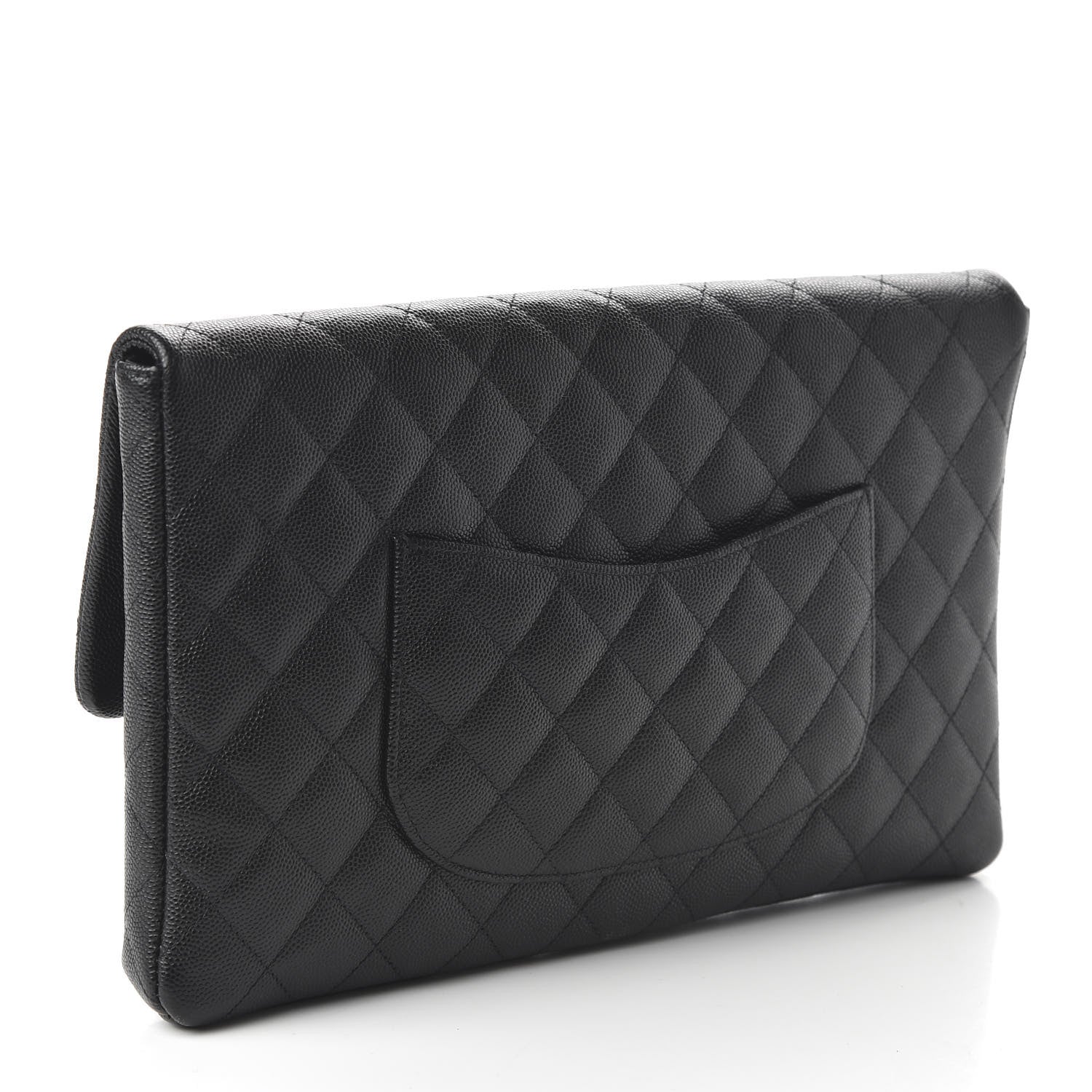Chanel Caviar Quilted Flap Clutch Black 3 of 10