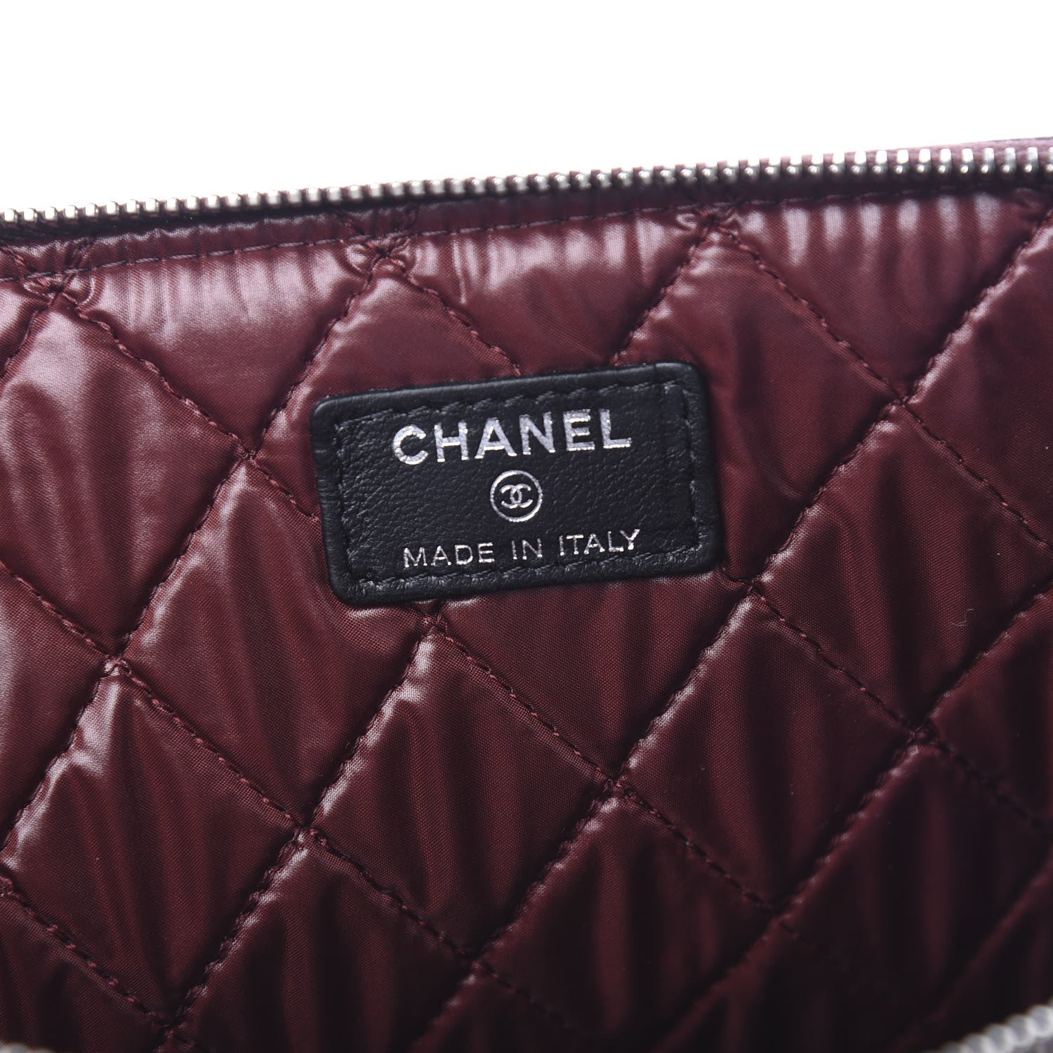Chanel Lambskin Quilted Large Cosmetic Case Black 5 of 8