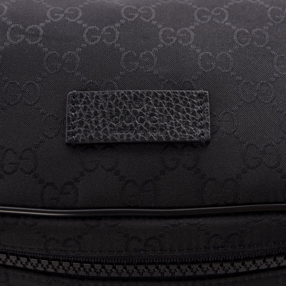 Gucci Nylon Monogram Fanny Pack Belt Bag Black 9 of 9