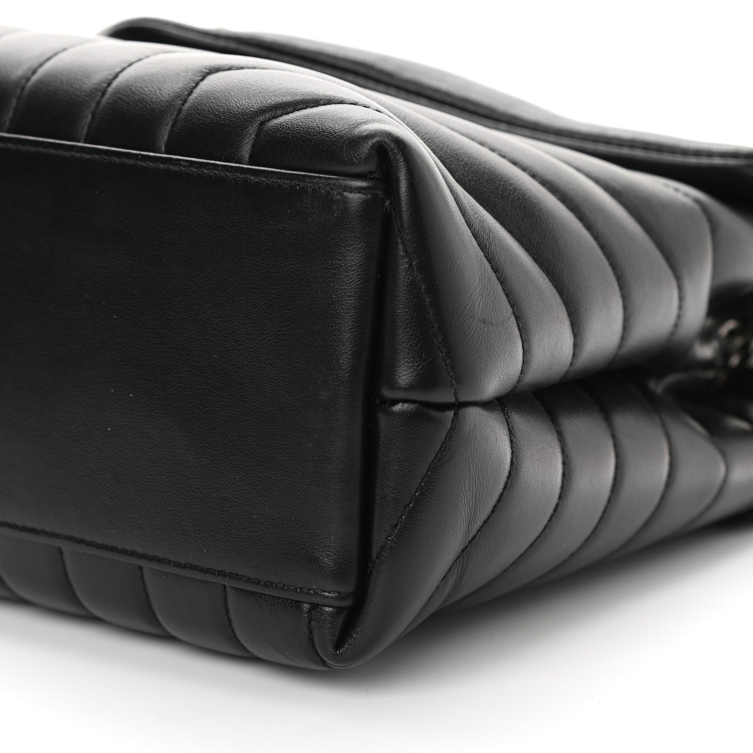 Saint Laurent Calfskin Y Quilted Monogram Medium Loulou Chain Satchel Black 10 of 12