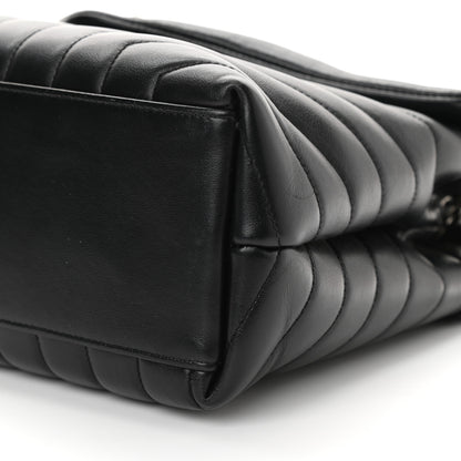 Saint Laurent Calfskin Y Quilted Monogram Medium Loulou Chain Satchel Black 10 of 12