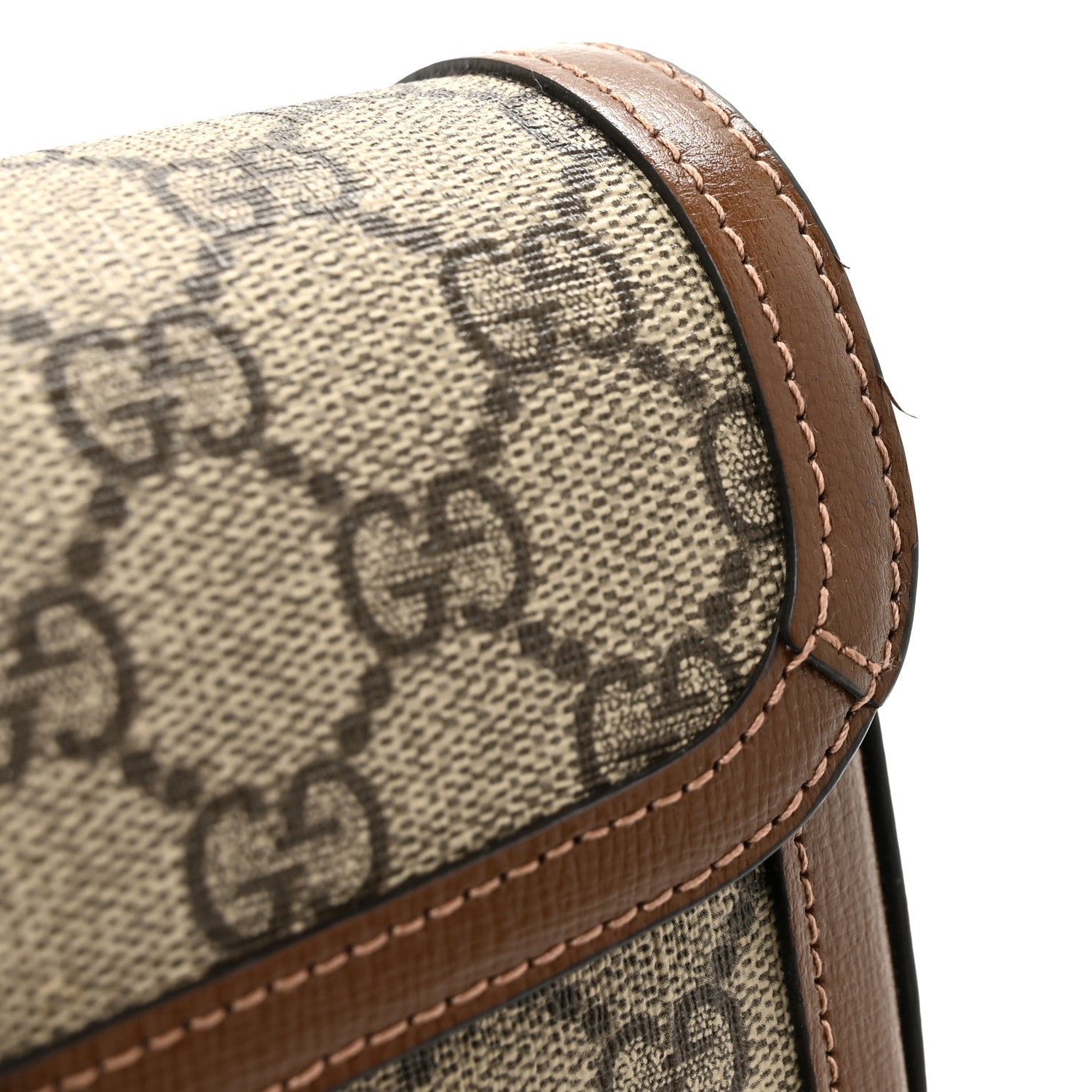 Gucci GG Supreme Monogram Small Horsebit 1955 Chain Shoulder Bag Beige Ebony Brown Sugar 11 of 11