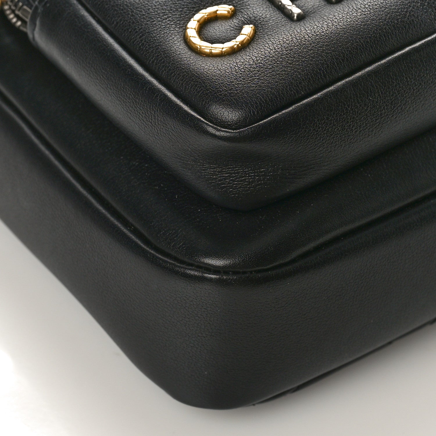 Chanel Calfskin Quilted Small Camera Case Black 8 of 9