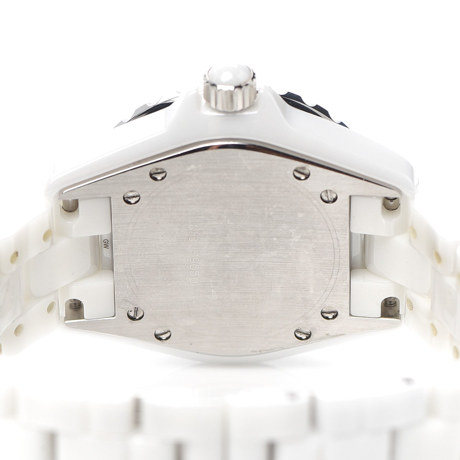 Chanel Stainless Steel Ceramic 33mm J12 Quartz Watch White 4 of 6