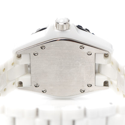 Chanel Stainless Steel Ceramic 33mm J12 Quartz Watch White 4 of 6