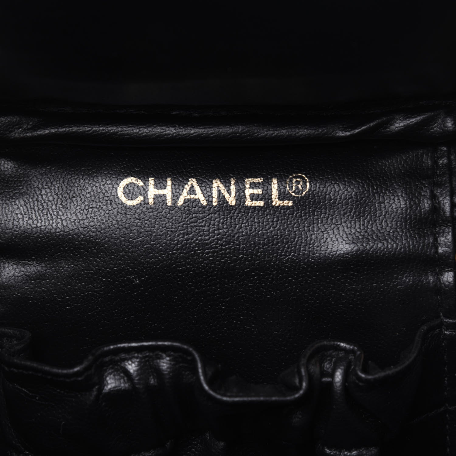 Chanel Lambskin Vanity Cosmetic Case Black 6 of 21