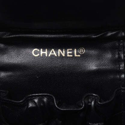 Chanel Lambskin Vanity Cosmetic Case Black 6 of 21