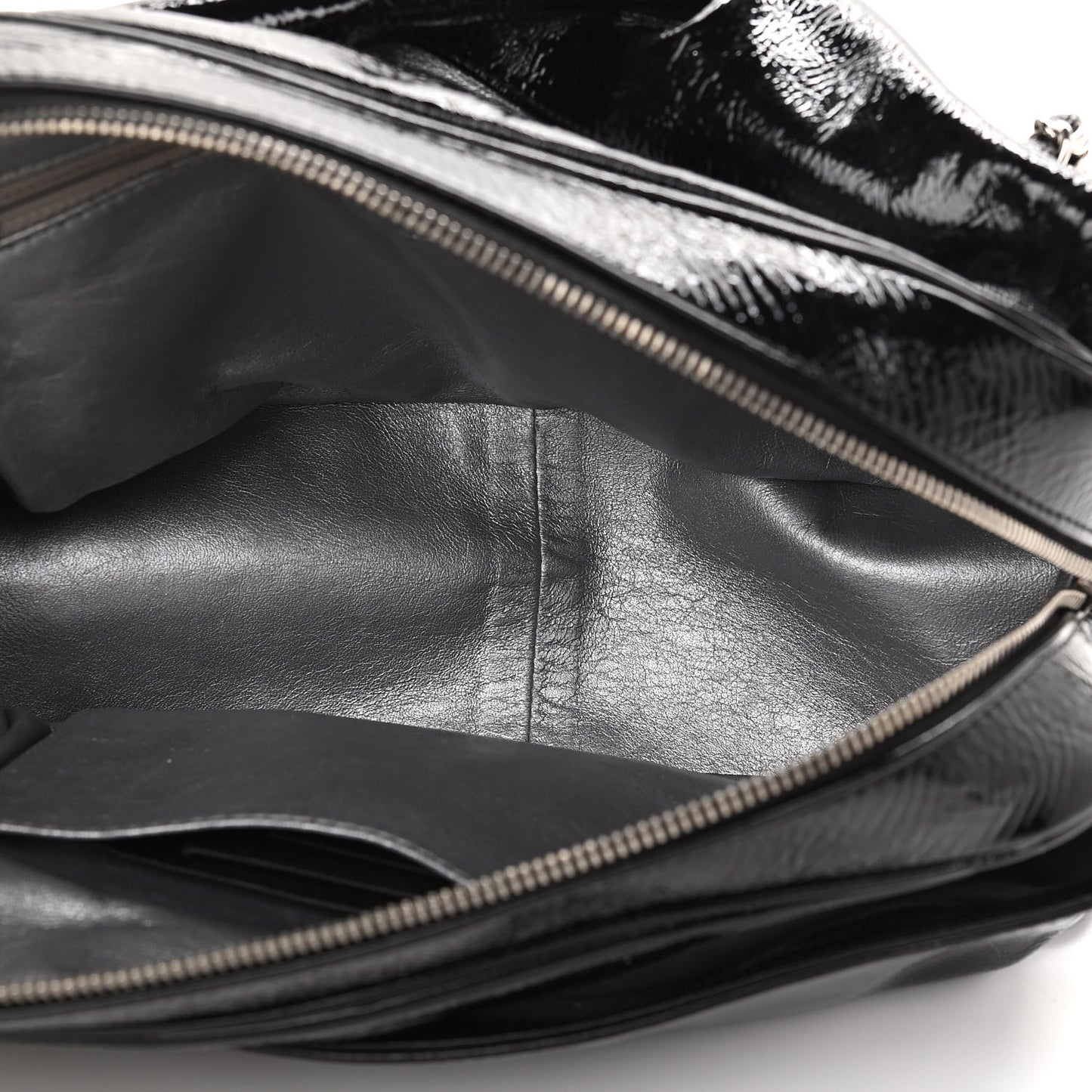 Patent Large Luxe Ligne Flap Black