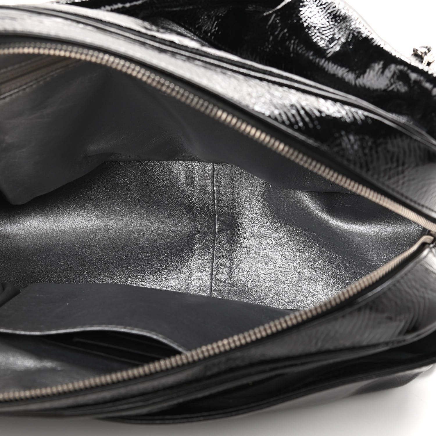 Chanel Patent Large Luxe Ligne Flap Black 5 of 10