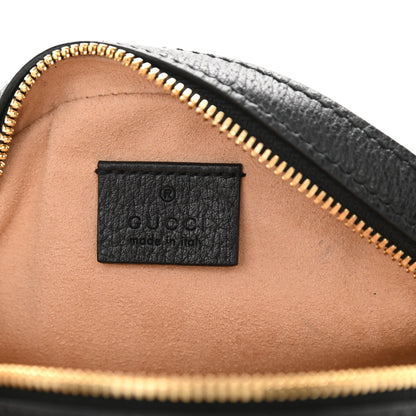 Gucci Grained Calfskin Web Mini Ophidia Round Shoulder Bag Black 6 of 8