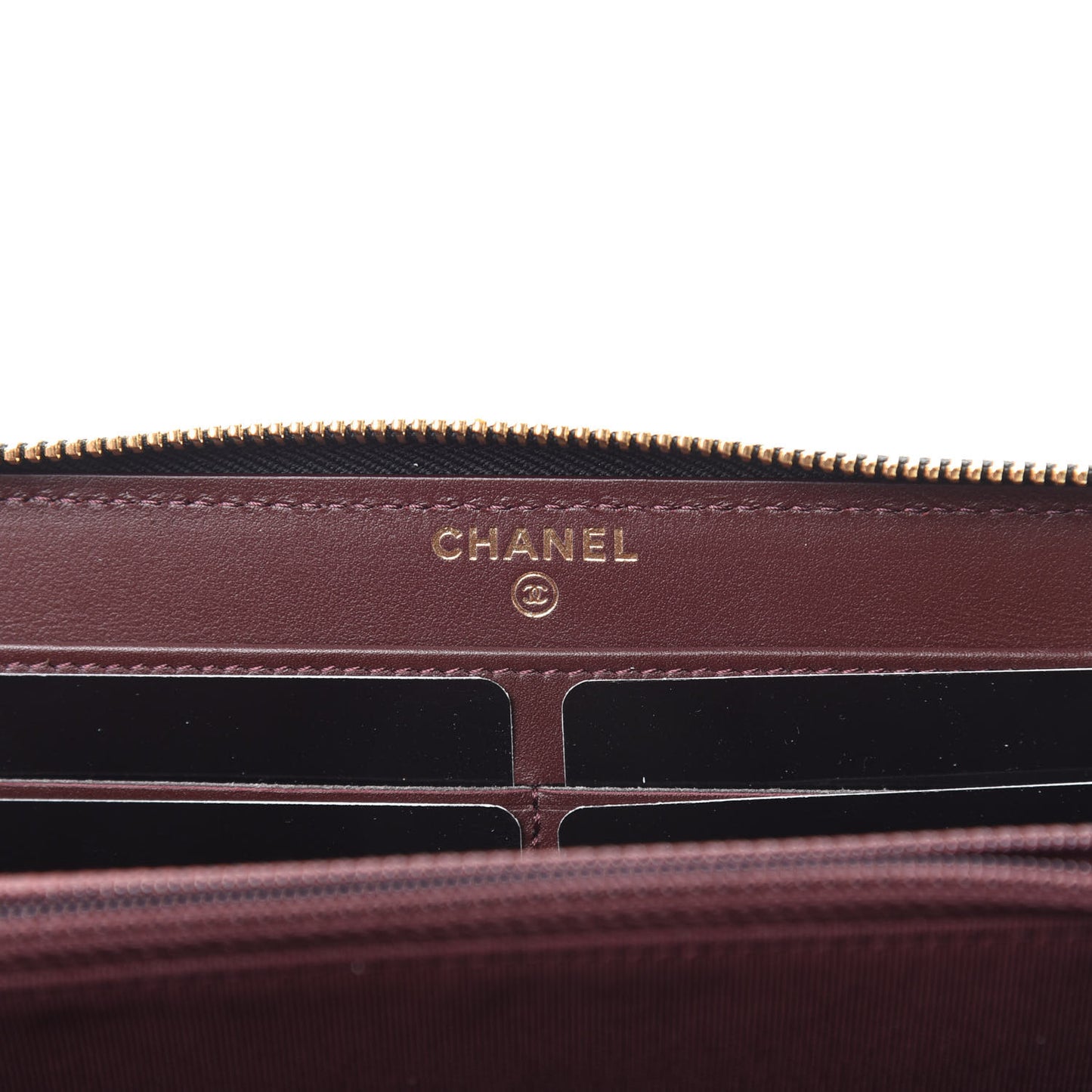 Caviar Quilted Large Gusset Zip Around Wallet Black