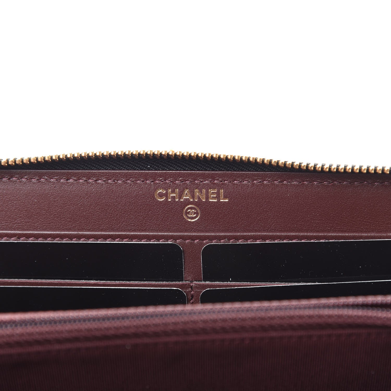 Chanel Caviar Quilted Large Gusset Zip Around Wallet Black 6 of 8
