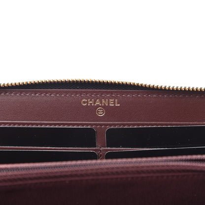 Chanel Caviar Quilted Large Gusset Zip Around Wallet Black 6 of 8