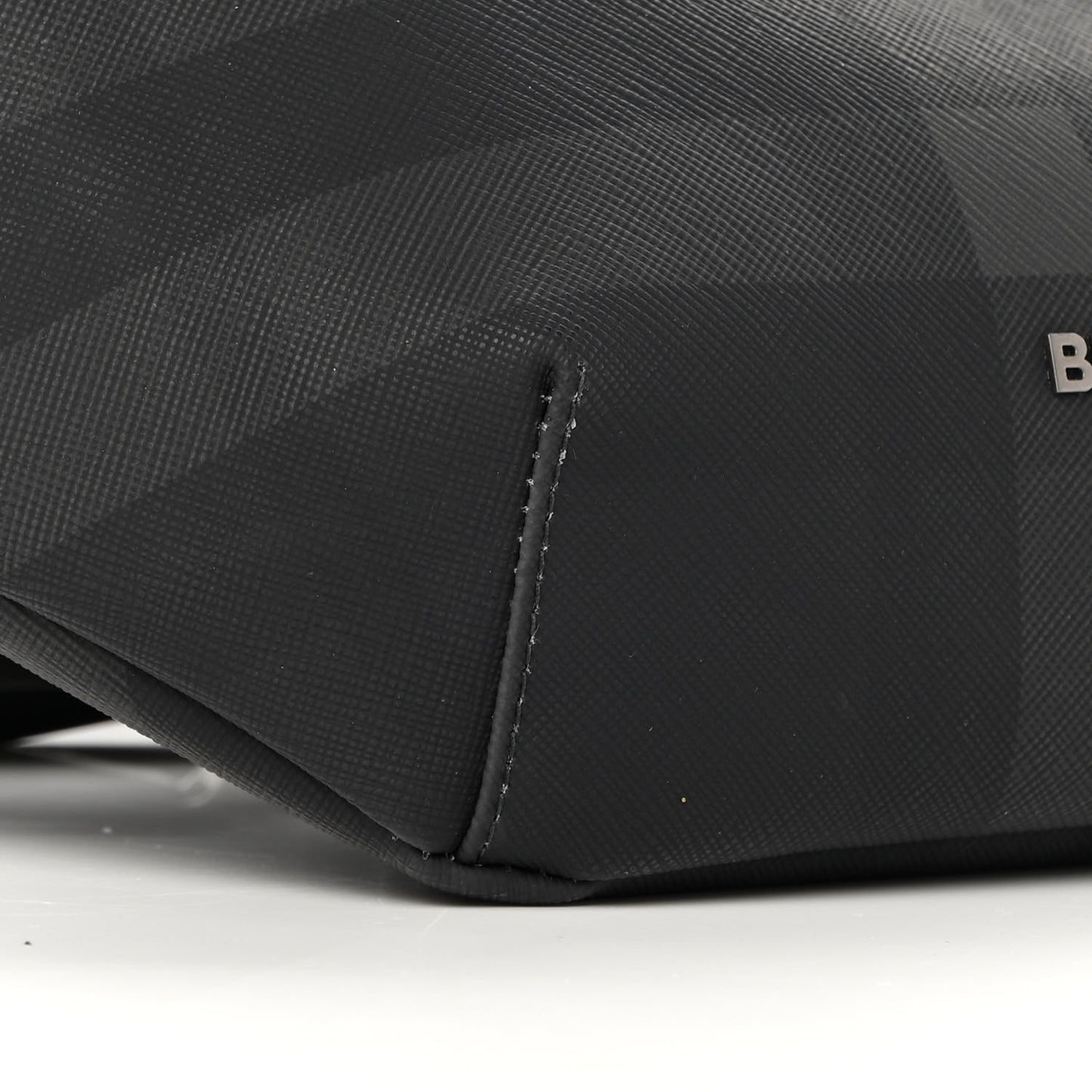Charcoal Check Calfskin Sonny Bum Bag Charcoal