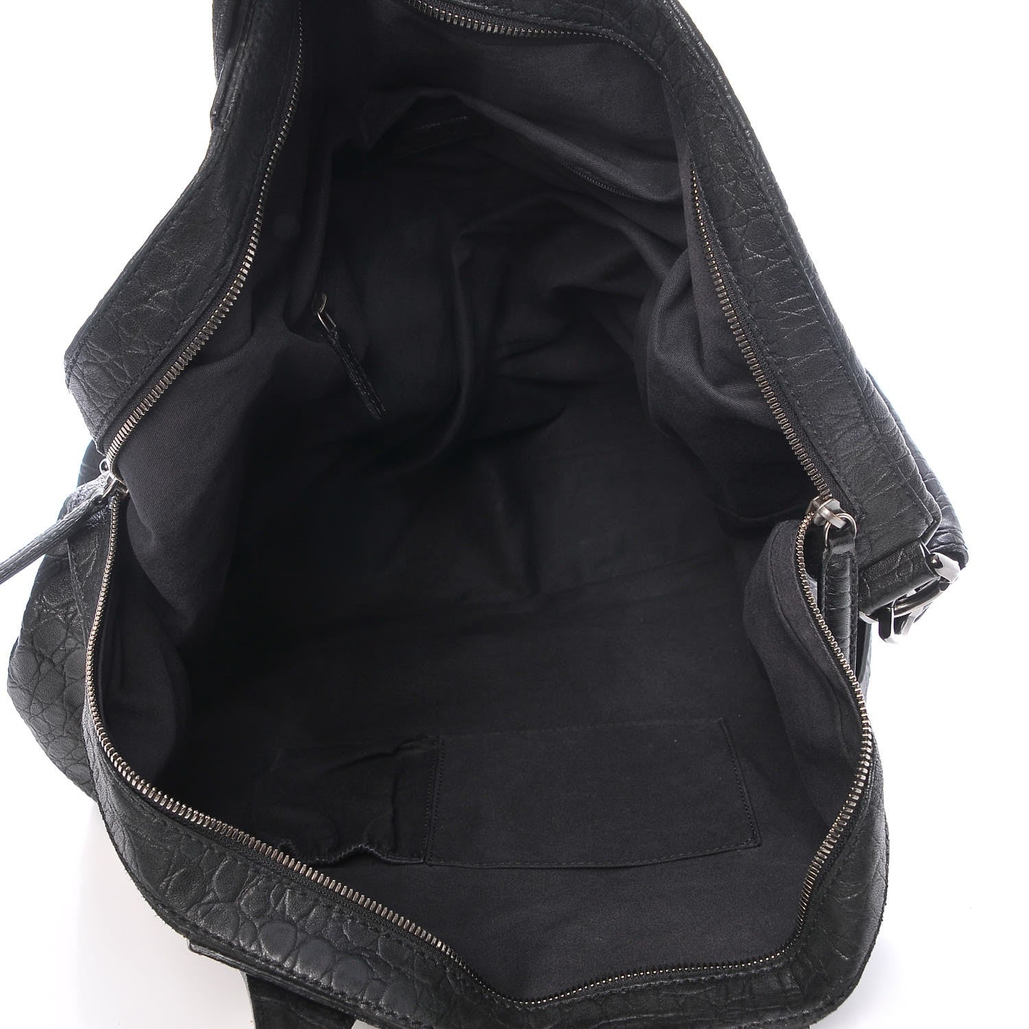 Givenchy Calfskin Crocodile Embossed Large Nightingale Black 5 of 8