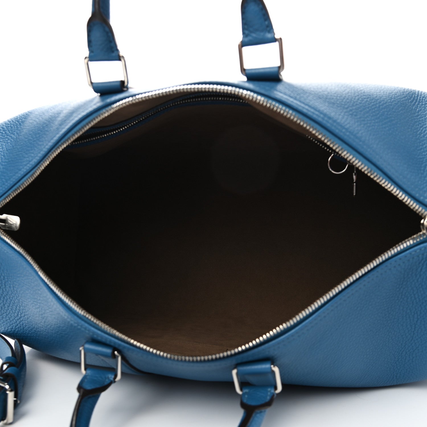 Louis Vuitton Taurillon Keepall Bandouliere 45 Bleu Canard 5 of 10