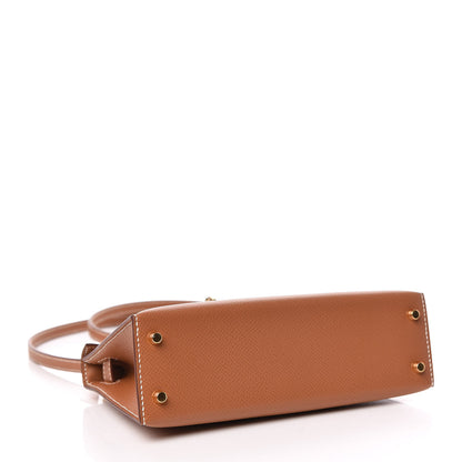 Hermes Epsom Mini Kelly Sellier 20 Gold 5 of 33