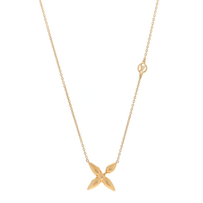 Louis Vuitton Metal Louisette Necklace Gold 1 of 3