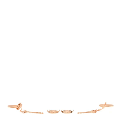 Hermes 18K Rose Gold PM Farandole Drop Earrings 3 of 5