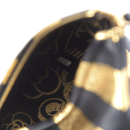 Chanel Metallic Lambskin CC Kheops Pyramid Bag Gold Black 7 of 9