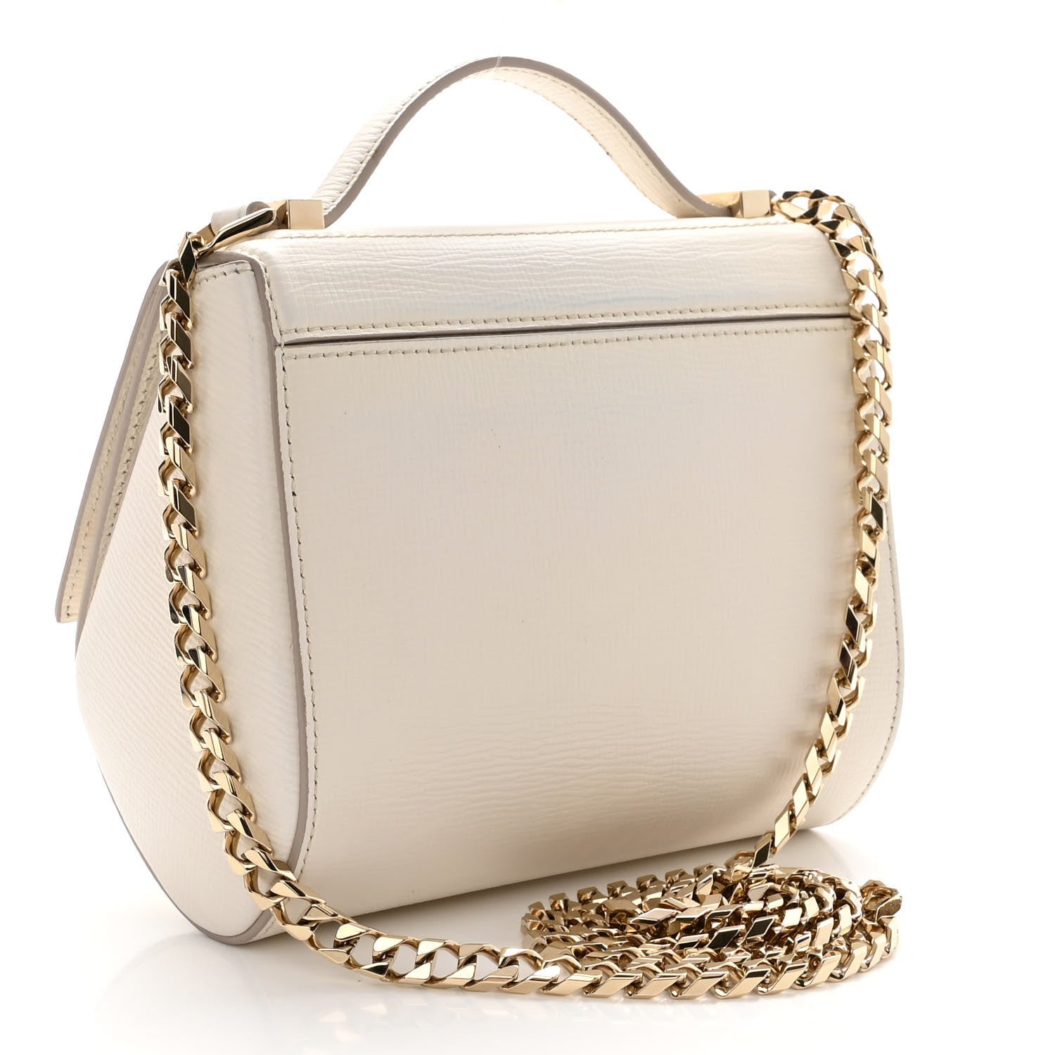 Givenchy Textured Calfskin Mini Pandora Box Chain Crossbody Bag White 3 of 11