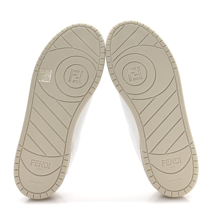 Fendi Calfskin Mens Fendi Match Low Top Sneakers 6 White Beige 6 of 8