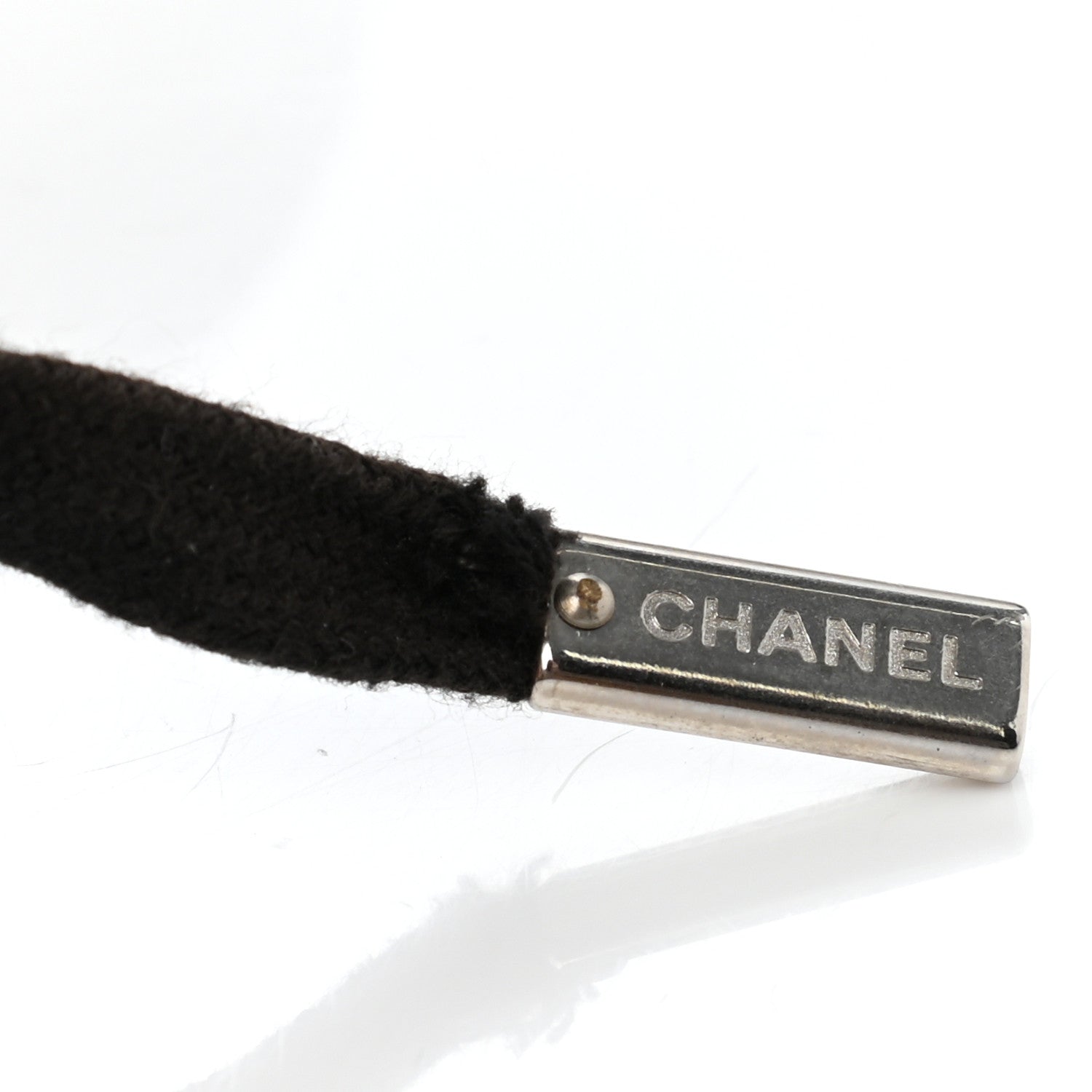 Chanel Metallic Lambskin Patent Cap Toe CC Sneakers 38.5 Silver Black 13 of 13