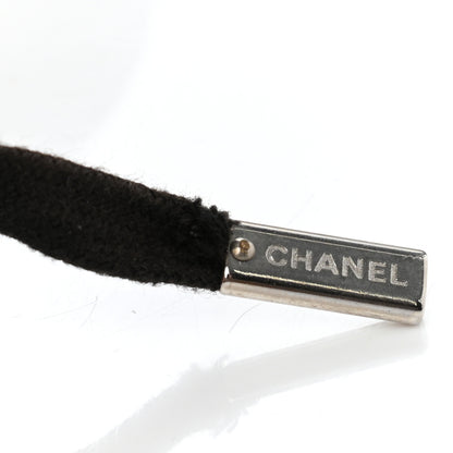 Chanel Metallic Lambskin Patent Cap Toe CC Sneakers 38.5 Silver Black 13 of 13