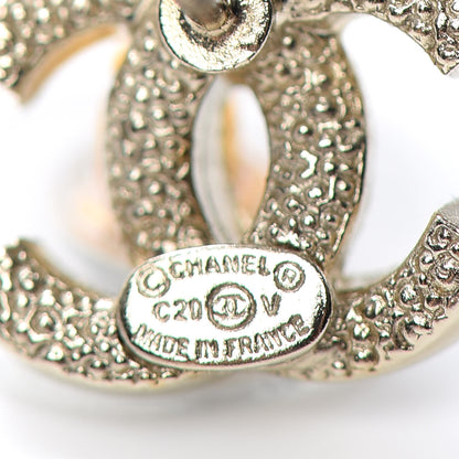 Chanel Crystal CC Earrings Gold 4 of 5