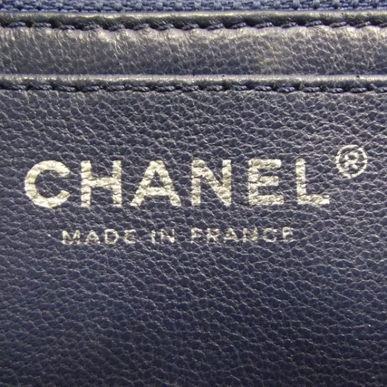 Chanel Caviar Jumbo Flap Blue 8 of 12
