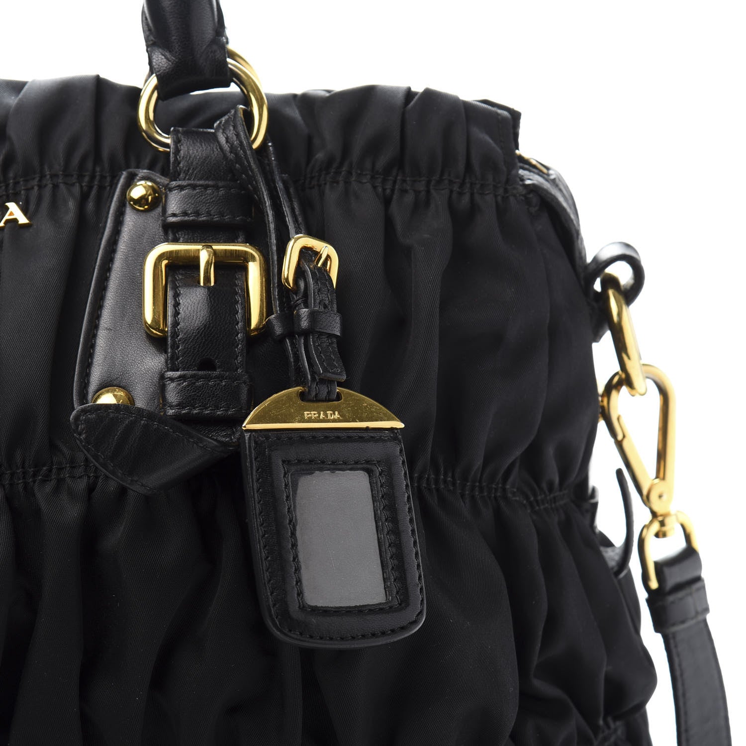 Prada Tessuto Nylon Gaufre Tote Black 15 of 16