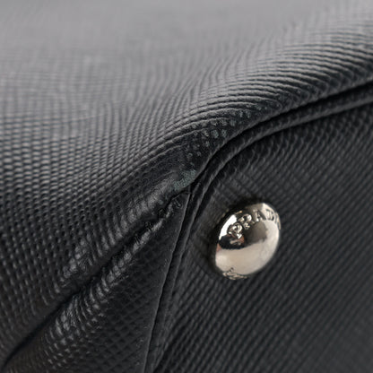 Prada Saffiano Cuir Twin Tote Black 11 of 21