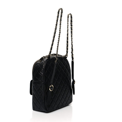Chanel Caviar Quilted Medium Zip Around Backpack Black 3 of 10