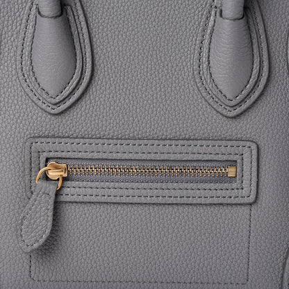 Celine Baby Drummed Calfskin Nano Luggage Kohl 9 of 11