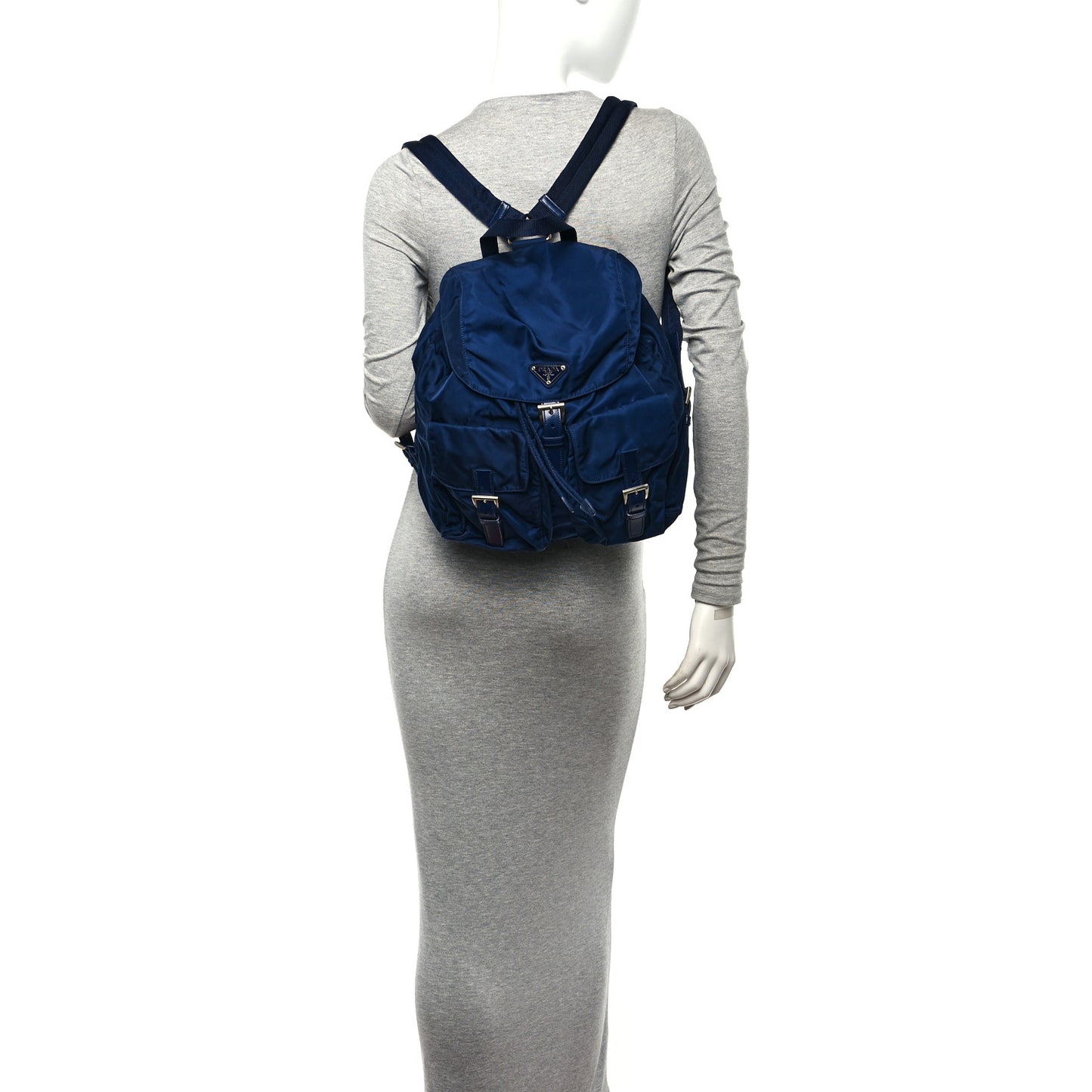 Nylon Vela Medium Backpack Royal