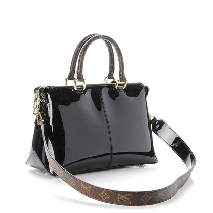 Louis Vuitton Patent Calfskin Miroir Tote Black 5 of 9