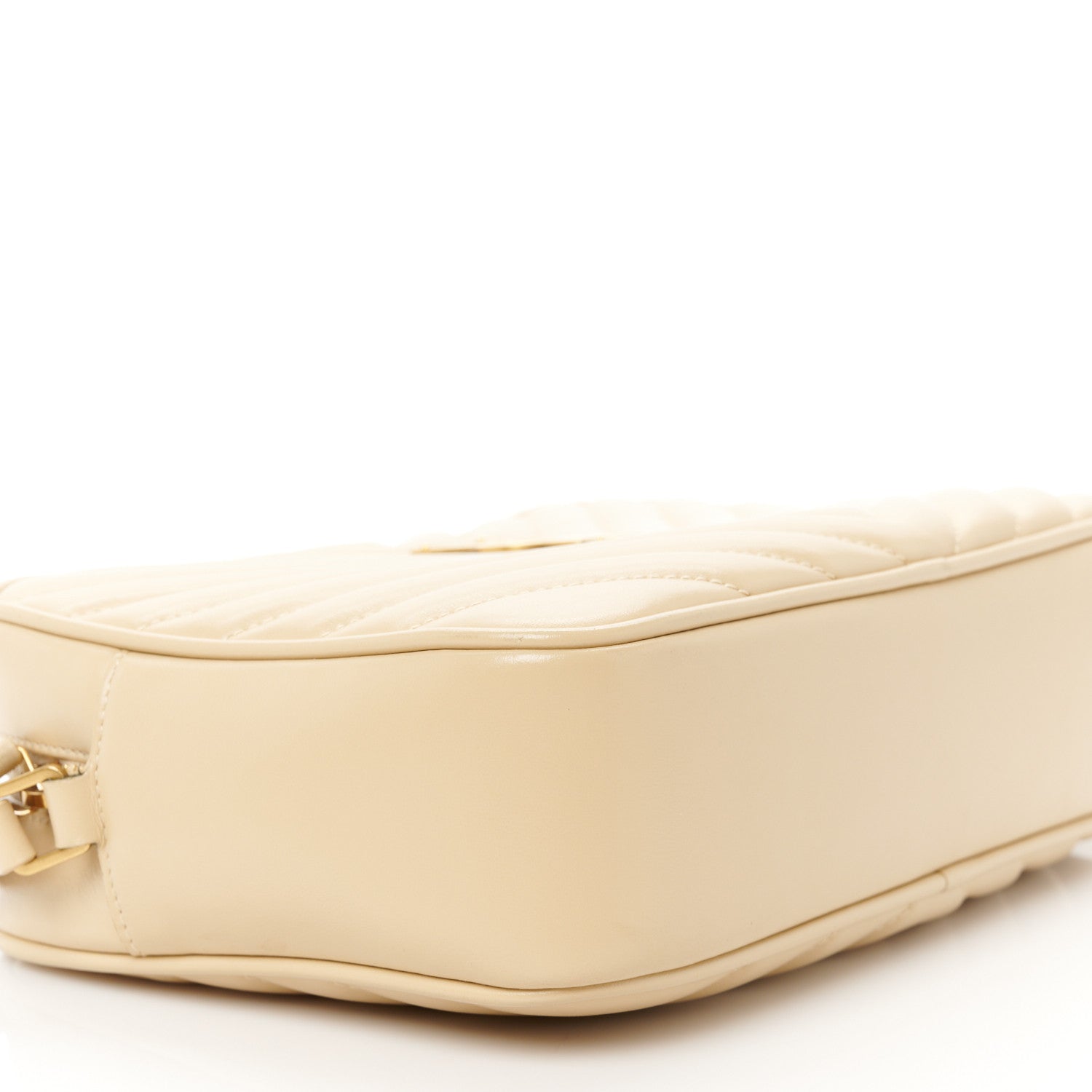 Saint Laurent Calfskin Matelasse Monogram Lou Camera Bag Dark Beige 9 of 10