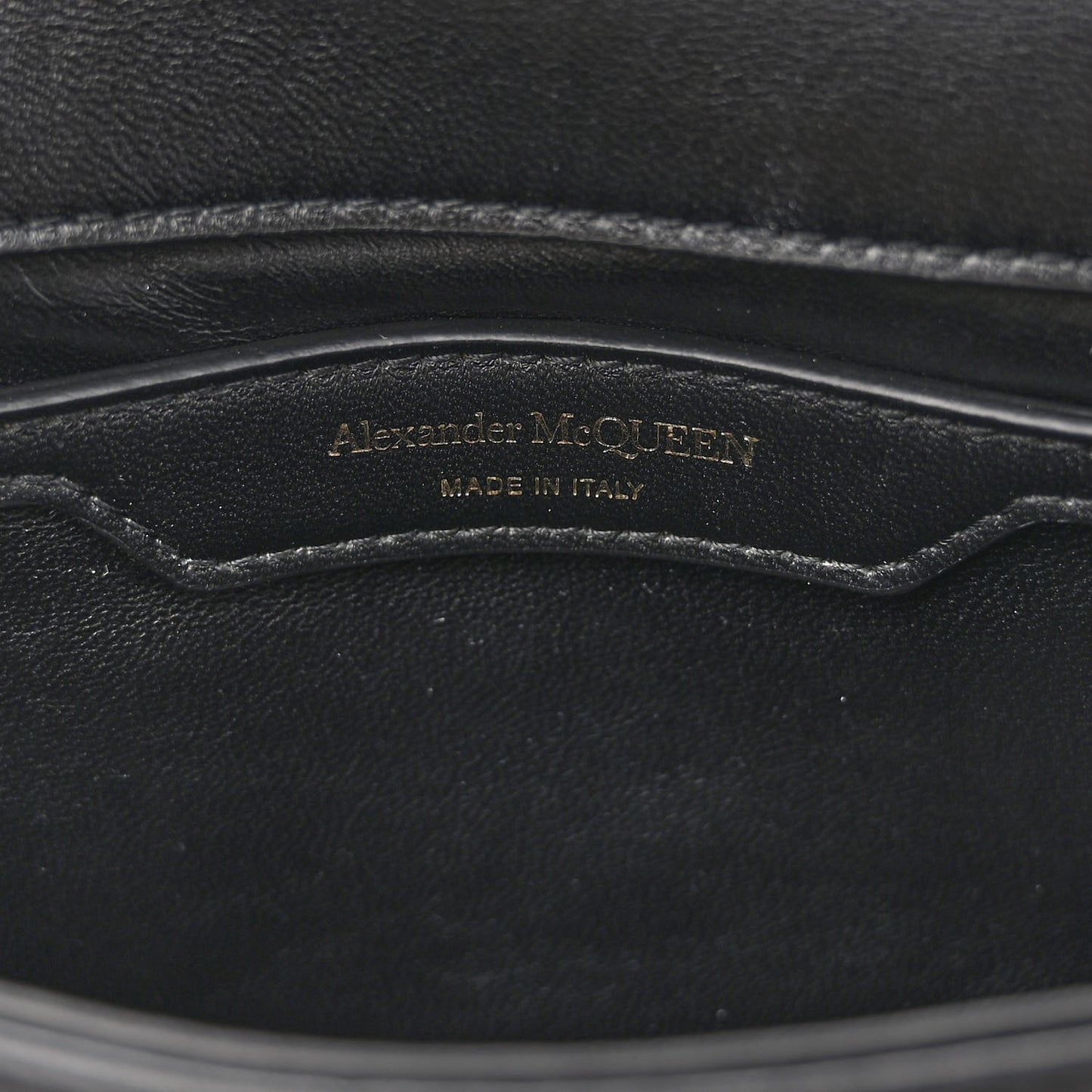Calfskin Quilted Small The Seal Chain Shoulder Bag Black