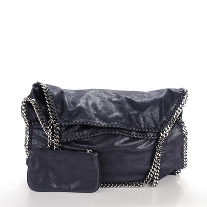 Stella McCartney Shaggy Deer Big Falabella Tote Navy 5 of 12
