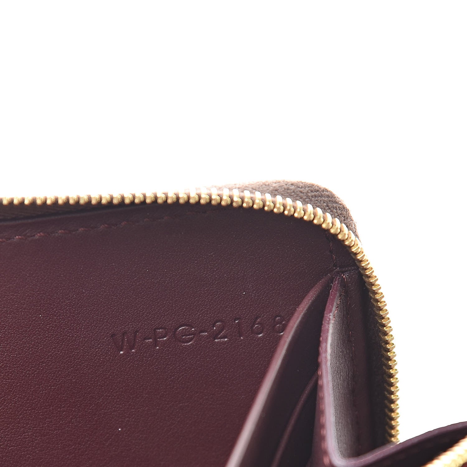 Celine Lambskin Large Zip Around Multifunction Wallet Wine Abyss Blue 8 of 9