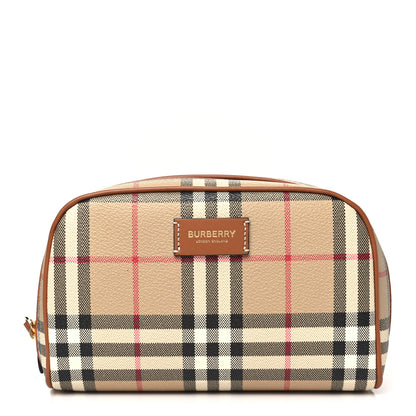Burberry House Check Small Cosmetic Pouch Archive Beige 1 of 10