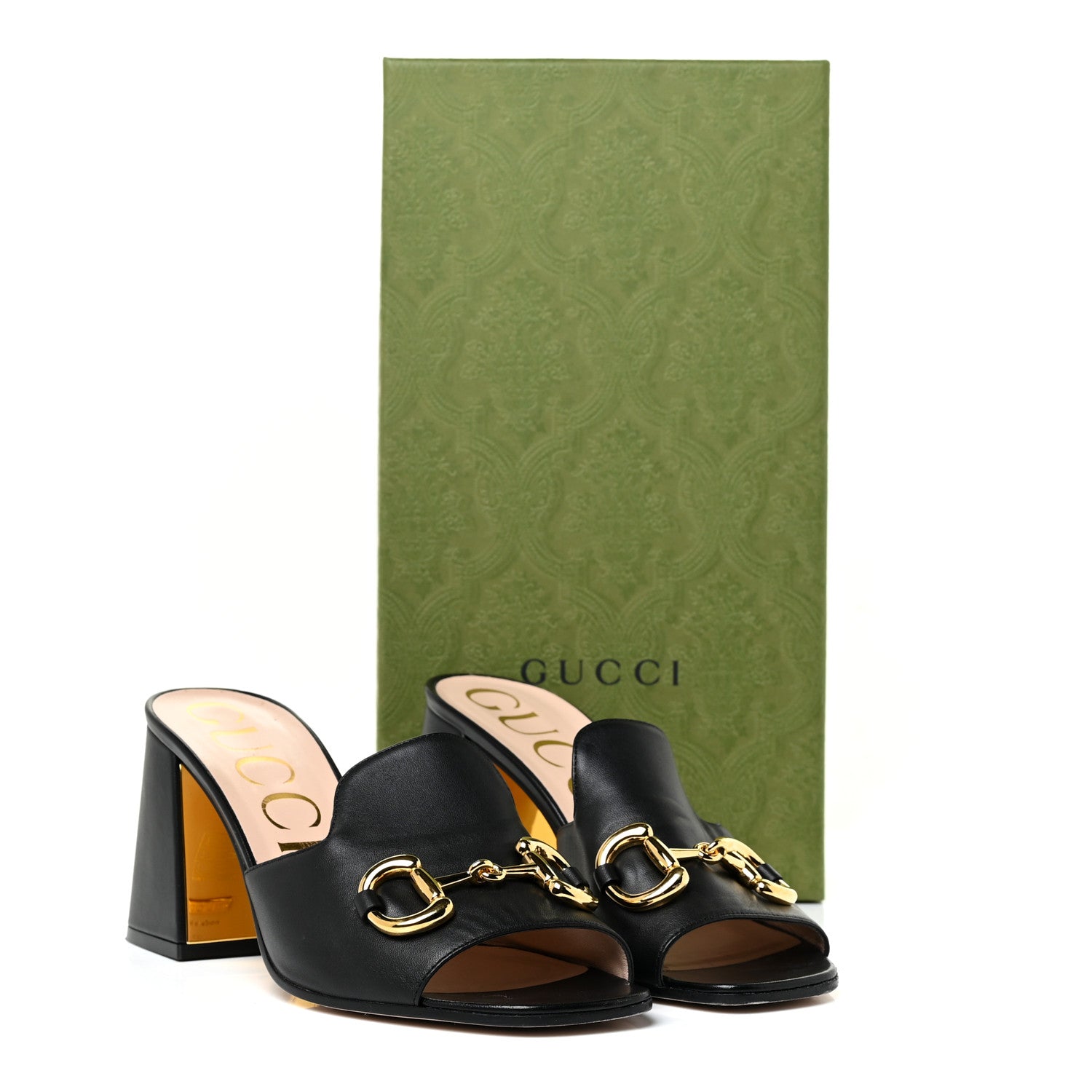 Gucci Nappa Horsebit 75mm Slide Sandals 39 Black 17 of 17