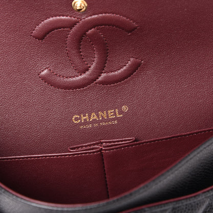 Chanel Caviar Quilted Medium Double Flap Black 8 of 10