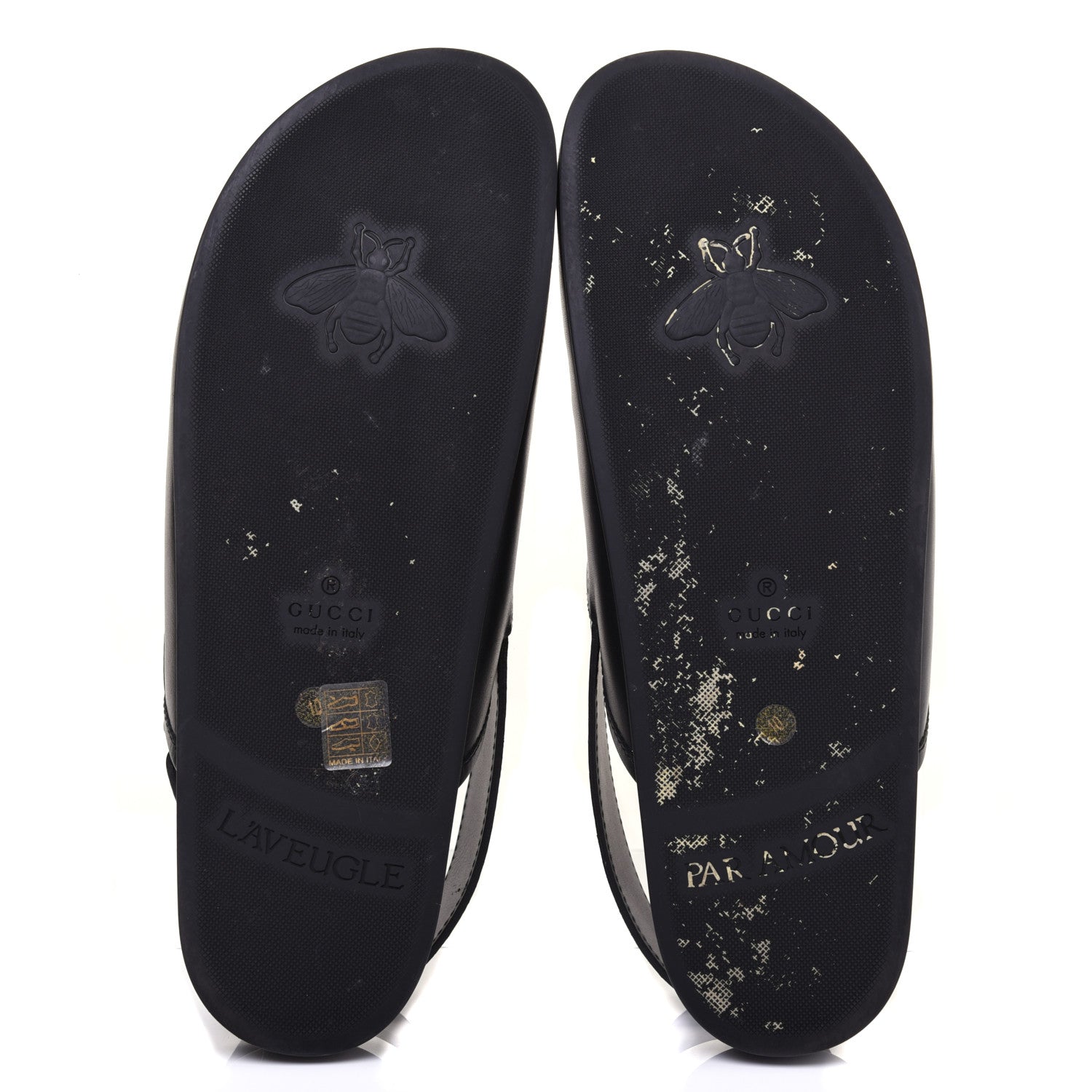Gucci Calfskin Mens Horsebit River Slingback Slippers 10 Black 5 of 12